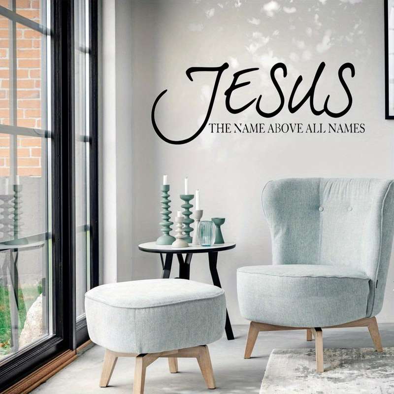 1pc Black Jesus Christian Themed Stickers