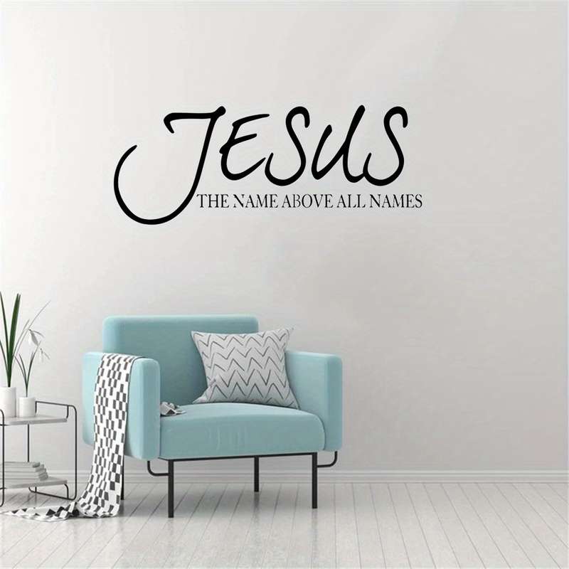 1pc Black Jesus Christian Themed Stickers