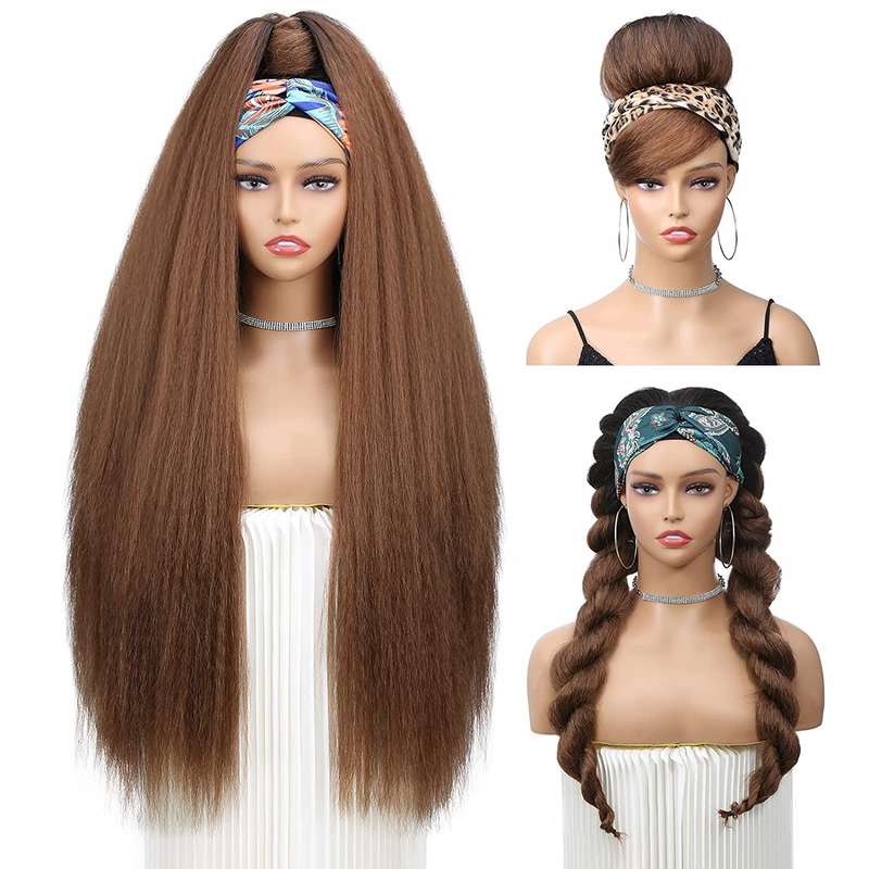 1Pc Rust 66.04cm Fashion Design Wig