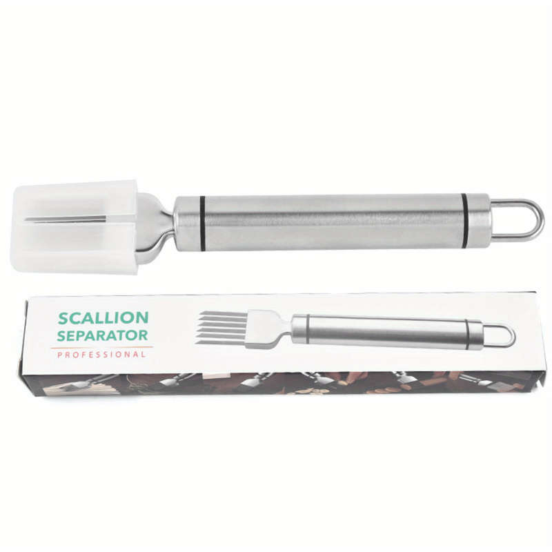 1pc Kitchen Multifunctional Stainless Steel Onion Shredded Onion Flower Knife Onion Garlic Chi