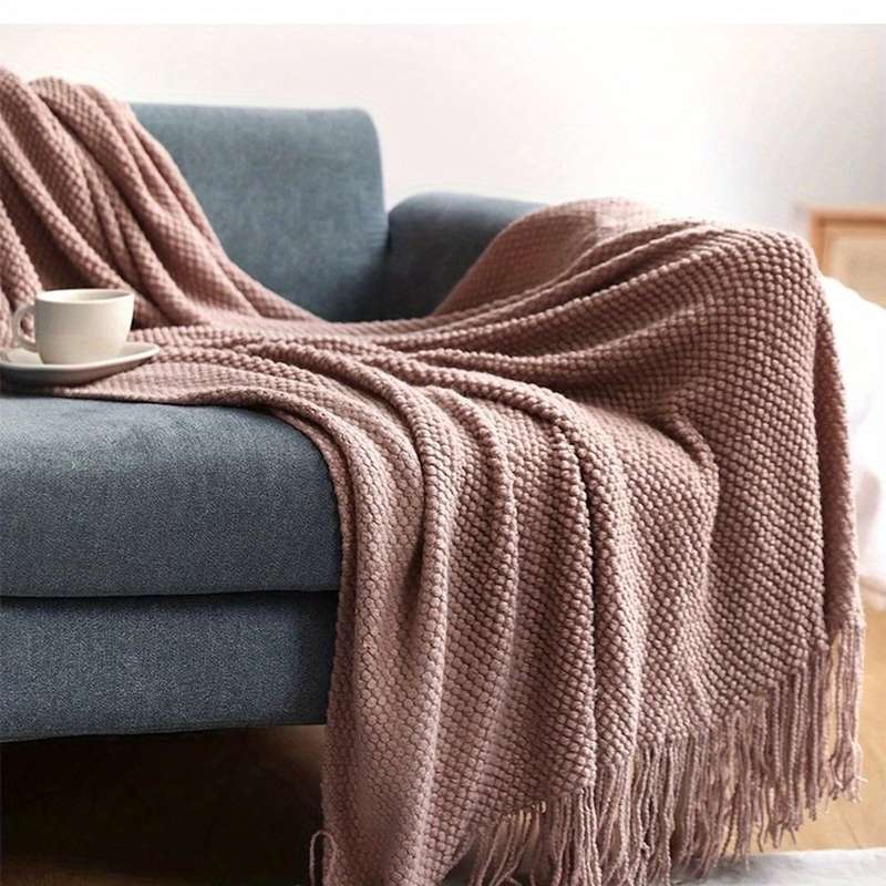 1ps Blanket Color Rust size 152.4cmx203.2cm