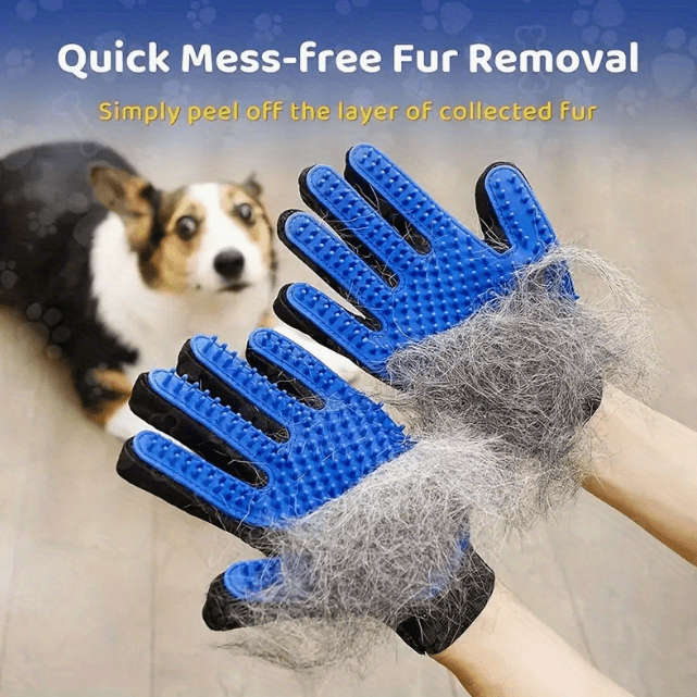 1pc Blue Right HandedPet Comb