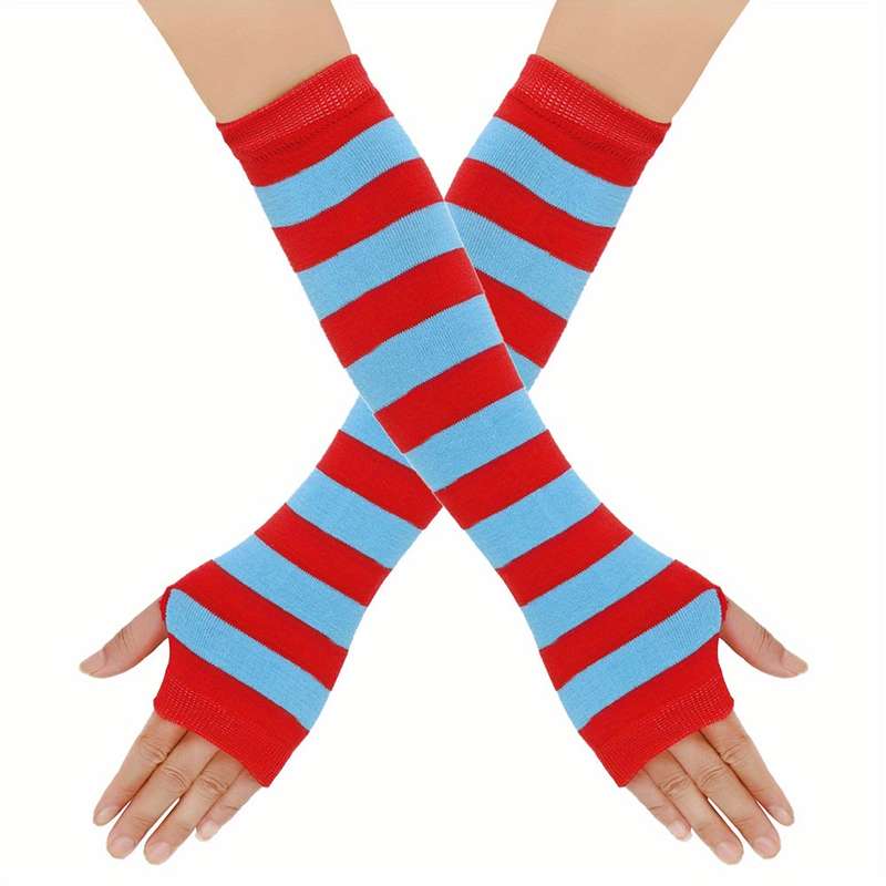 1 Pair Red Warm Gloves