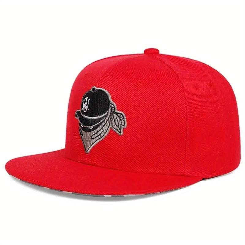 1pc Anime Embroidery Unisex Baseball Cap Hip Hop Trendy Snapback Hats Lightweight Adjustable Sun Ha
