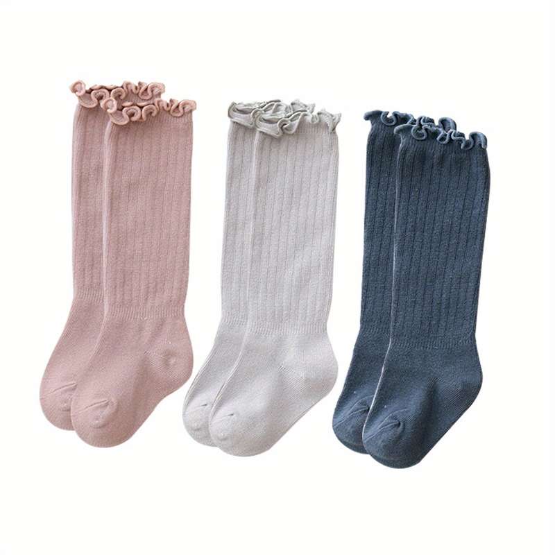 1Pairs Sock Pink Add Grey Add Blue Size 6 18 Months