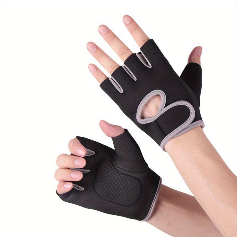 1 Pair Gray Size L Outdoor Sports Gloves
