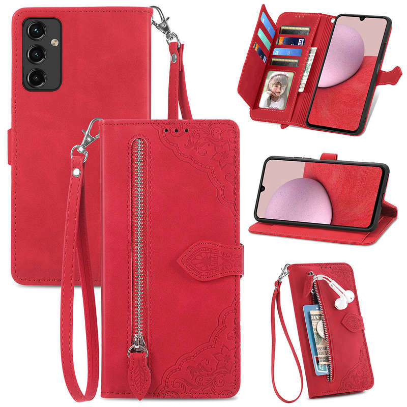 1pc Red For Samsung  Phone Cases