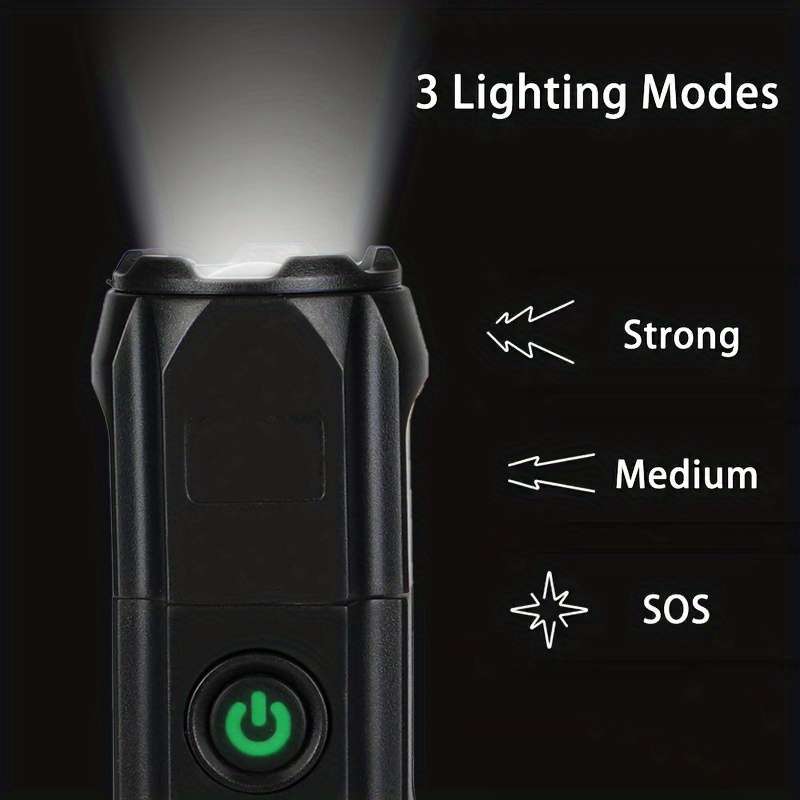 1PC Highend Black Flashlight Flashlight