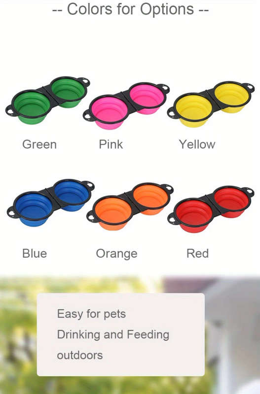 Collapsible Silicone Dog Travel Bowls