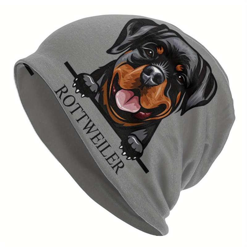 1pc Dog Lover Beanies Caps With Different Breeds Of Dogs Terriers German Shepards Rottweil