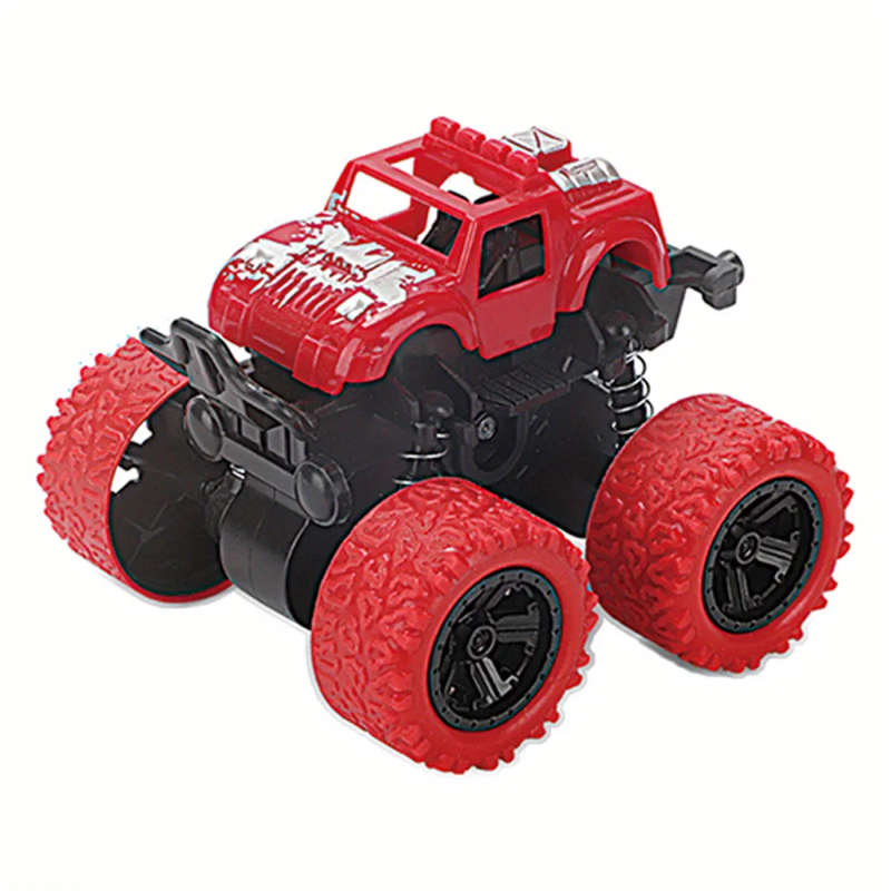 1pc Four-Wheel Drive Two-Way Inertial Off-Road Stunt Car Can Rotate with 360° Stunt As Halloween