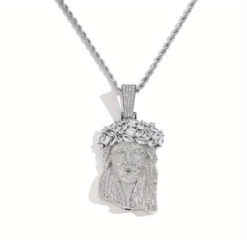 1 Piece Golden Color Jesus Theme Pendant