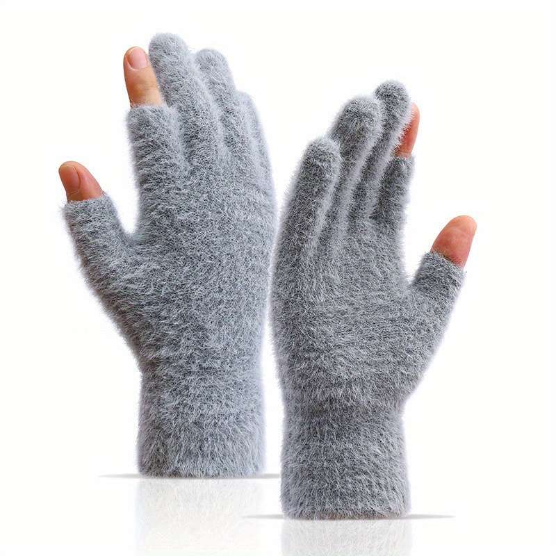 1 Pair Watermelon Red Warm Gloves