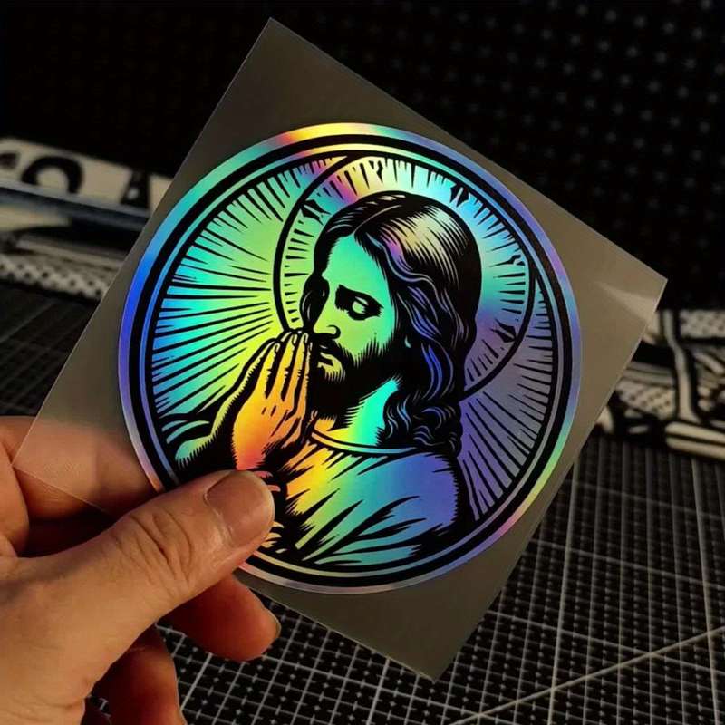 1pc Jesus Christian Themed Stickers