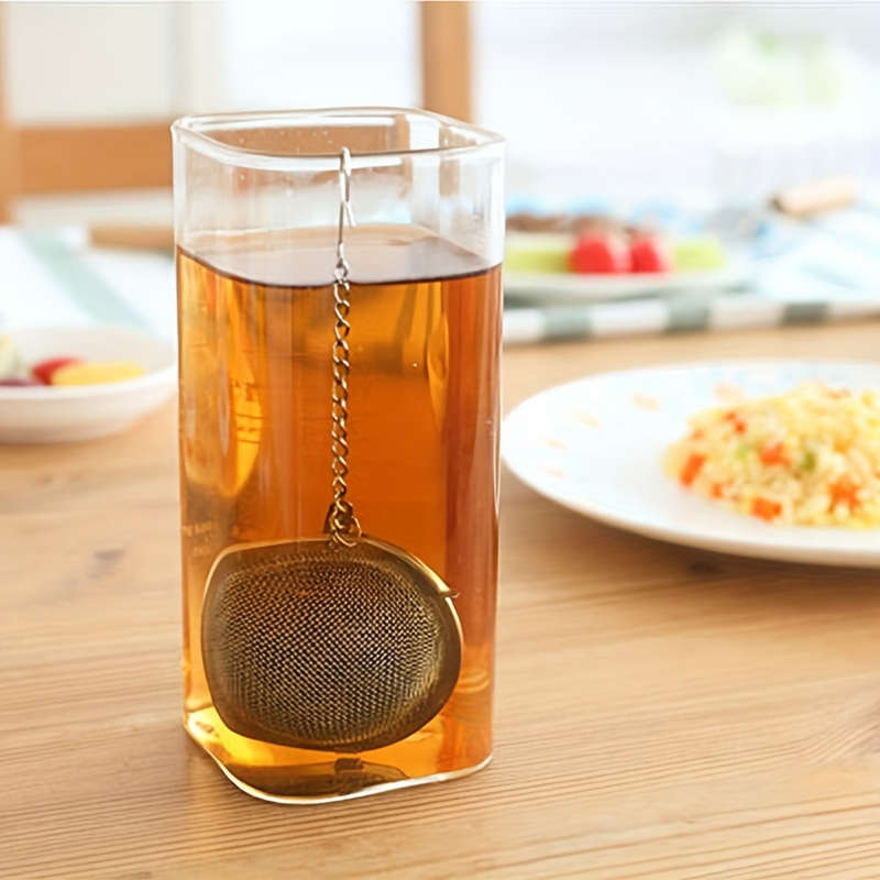 1pc 304 Stainless Steel Seasoning Strainer Ball Tea Infuser with Chain Hook Soup Seasoning Filter