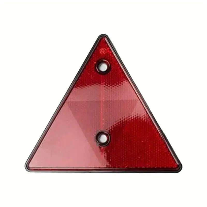 1pc Bright Red Triangular Slow Moving Vehicle Sign Durable Plastic Easy Wall-Mount for Golf Carts Tr