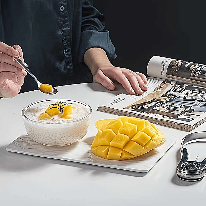 1pc Stainless Steel Mango Cutter Creative Fruit Peeler Slicer Pulp Separator for Watermelo