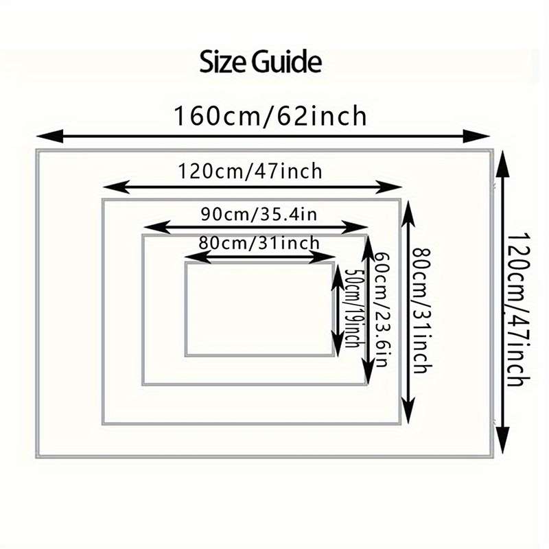 1Pc 19.69x31.49inch 50x80cm Floor Mat
