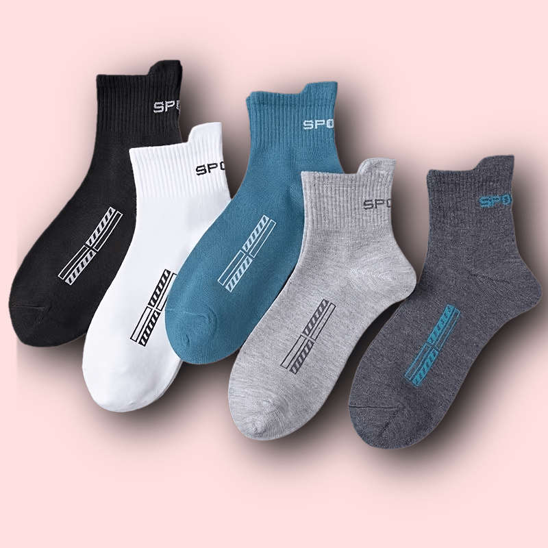 5 Pairs Color D High Elastic Socks