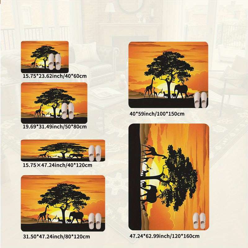 1Pc 31.49x47.24inch 80x120cm Floor Mat