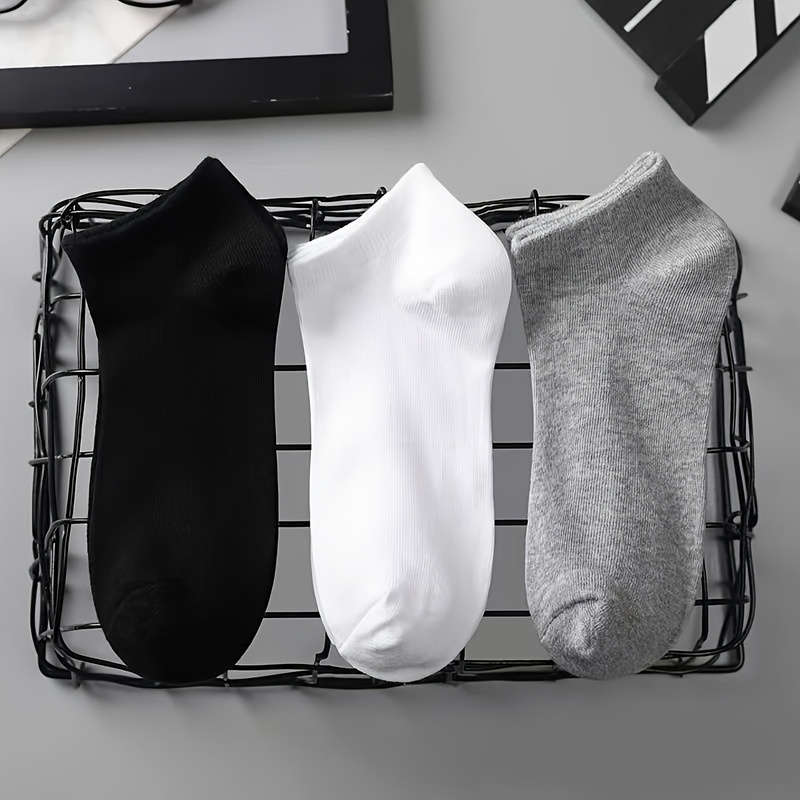 10 Pairs Black One Size High Elastic Socks