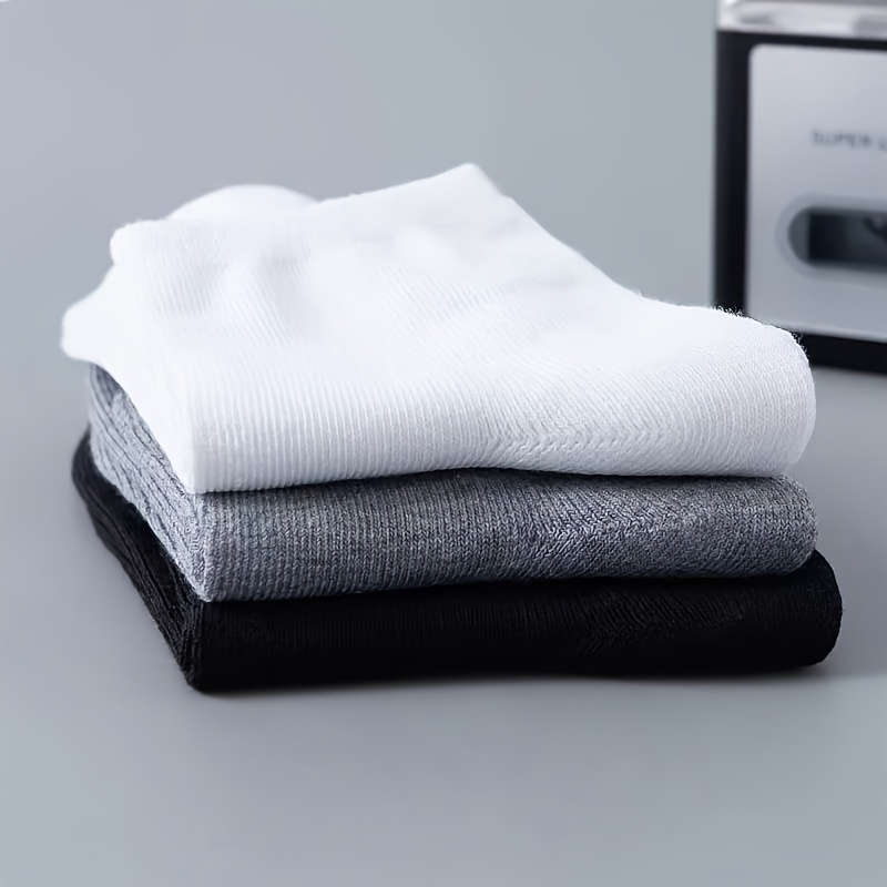 10 Pairs Black One Size High Elastic Socks