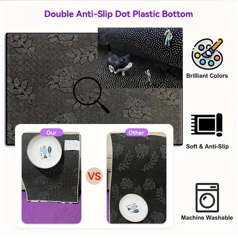 1Pc 4Ox6Ocm Floor Mat