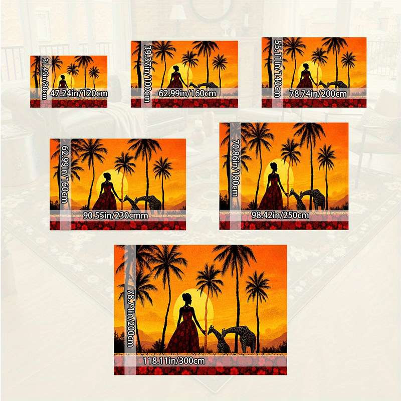 1Pc 31x47inch 80x120cm Floor Mat