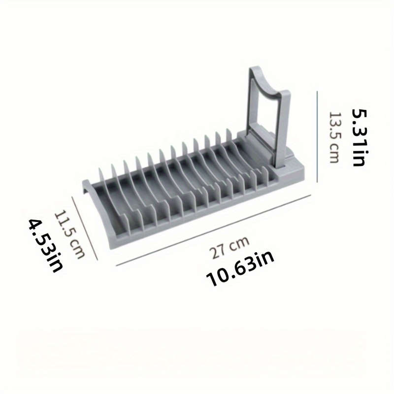 1pc Foldable Dish Rack   Space-Saving Plastic Kitchen Organizer for Countertops and Cabinets   Mult