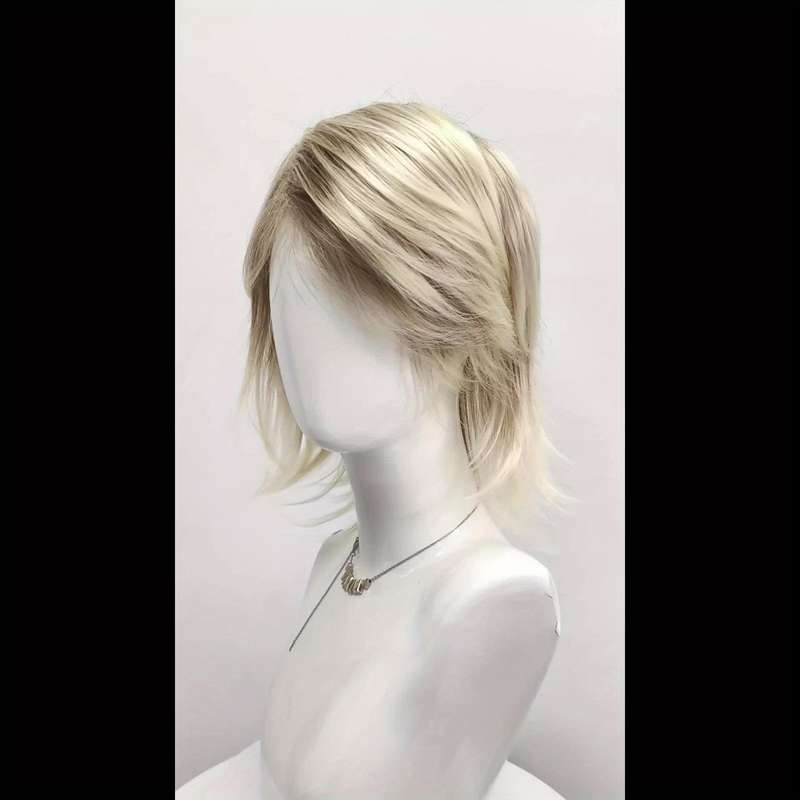 1Pc Golden 25.4cm Fashion Design Wig