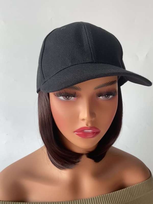 1Pc Black 30.48cm Fashion Design Wig