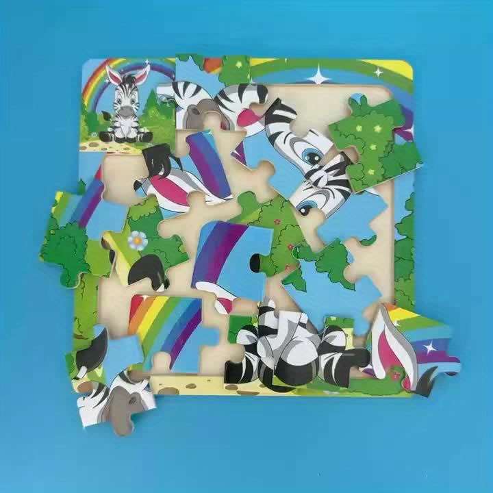 1pc Wooden Animal Giraffe Puzzle an Educational And Brain-Teasing Toy Perfect for H