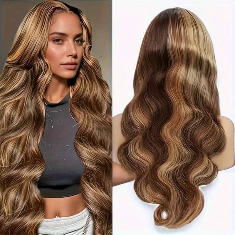 1Pc Golden 66.04cm Fashion Design Wig