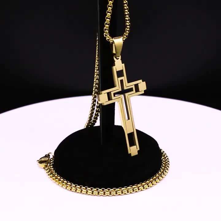 1 Piece Black Jesus Theme Pendant