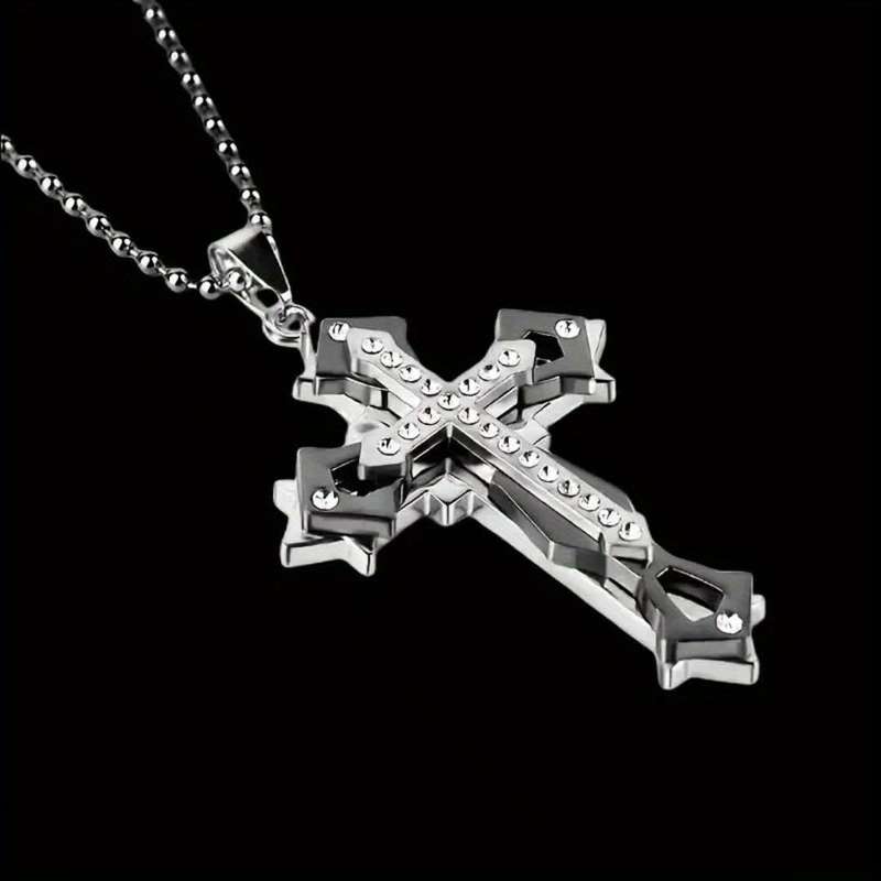 1 Piece Black Jesus Theme Pendant