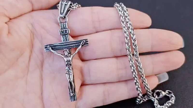 1 Piece 60cm Chain Add Pendant Jesus Theme Pendant