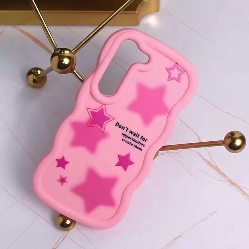 1Ps Pink Red Color For Samsung Samsung Galaxy A34 Phone Cases