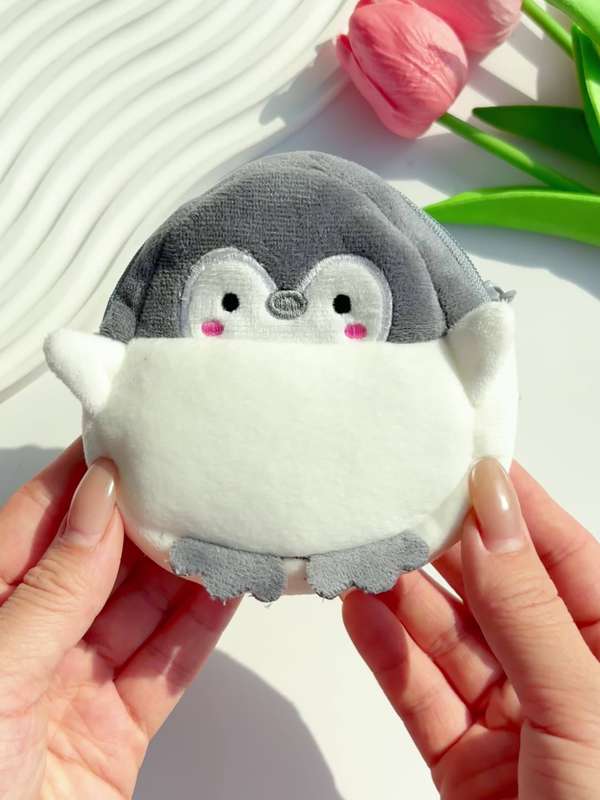 1pc A Cute Plush Coin Purse That Can Hold Lipstick And Bank Cards Perfect for Everyday Storage And