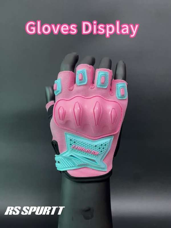 1 Pair Pink Size M Outdoor Sports Gloves