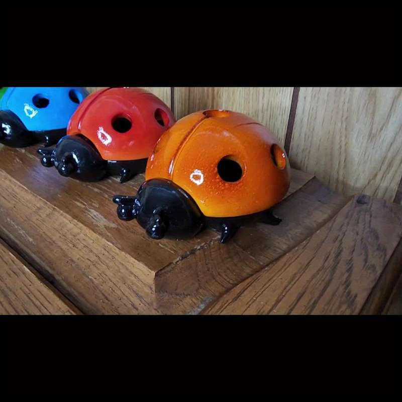 1pc Ashtray Creative Ashtray Ladybug Ashtray Decorative Ashtray Decoration For Outdoor Law