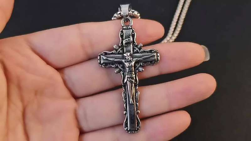 1 Piece 60cm Chain Add Pendant Jesus Theme Pendant