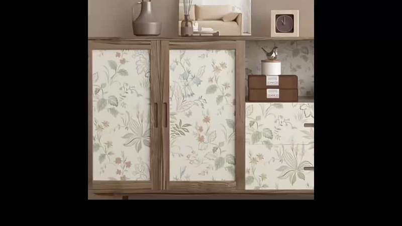 1PC Wall StickersColorH2 Warm Color Flower language44cm WideX2.5m Long