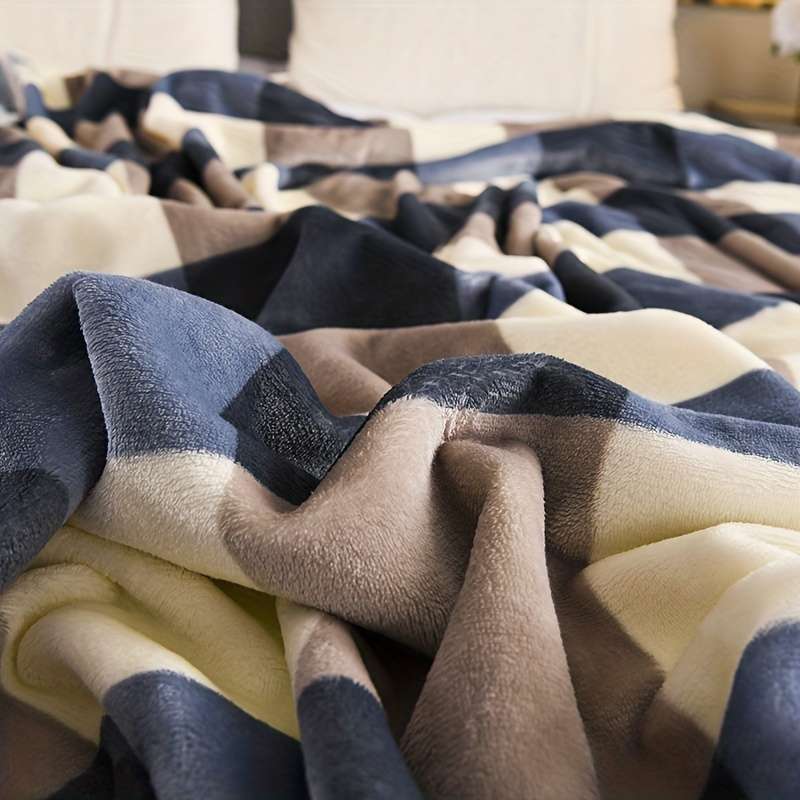 1ps Blanket Size 200X230Cm Style Golden Leaves