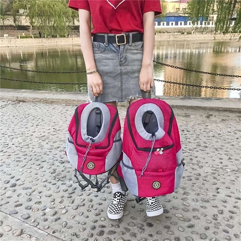 1pc Orangesize 36x45x21cm Pet Bag