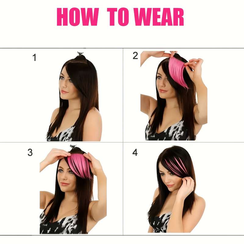 1Pc Red 15.24cm Fashion Design Wig