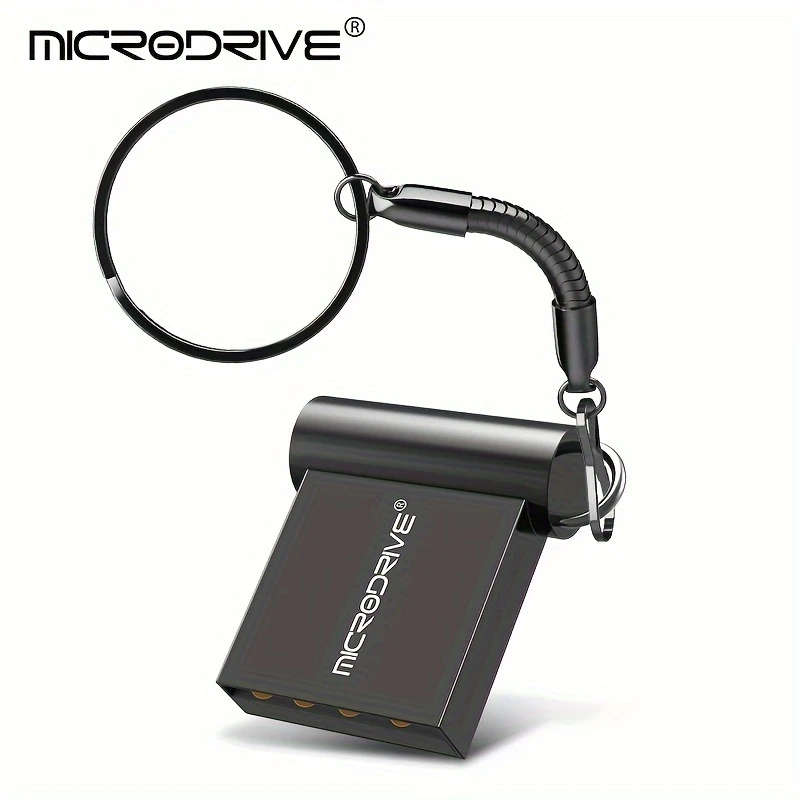 1pc Metal Mini USB 2.0 Flash Drives 64GB Perfect For Matching With Hanging Cords Keyrings