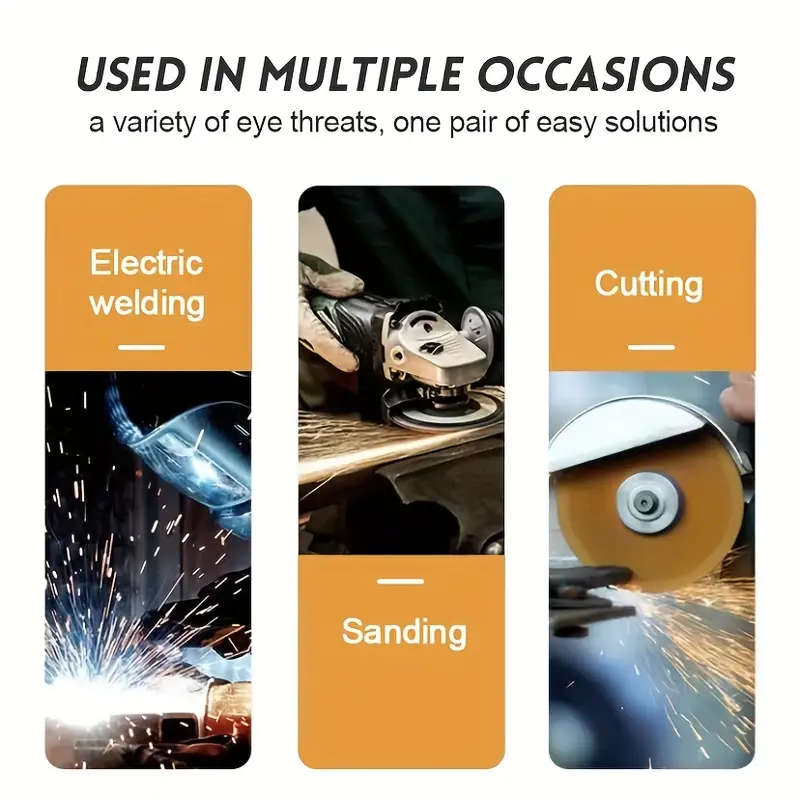 1pc Automatic Light-Adjusting Welding Glasses for Welders Color-Changing Welding Protection Labor Pr