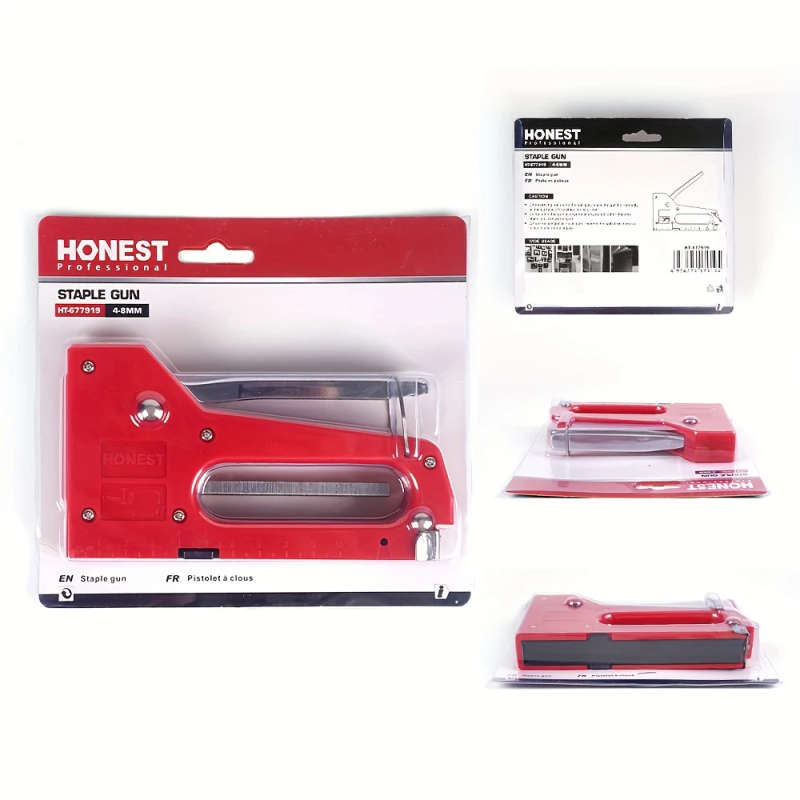 1pc Staple Gun Kit with Staples Adapt to 4-8mm Length Staples for DIY Furniture Upholstery Woodworki