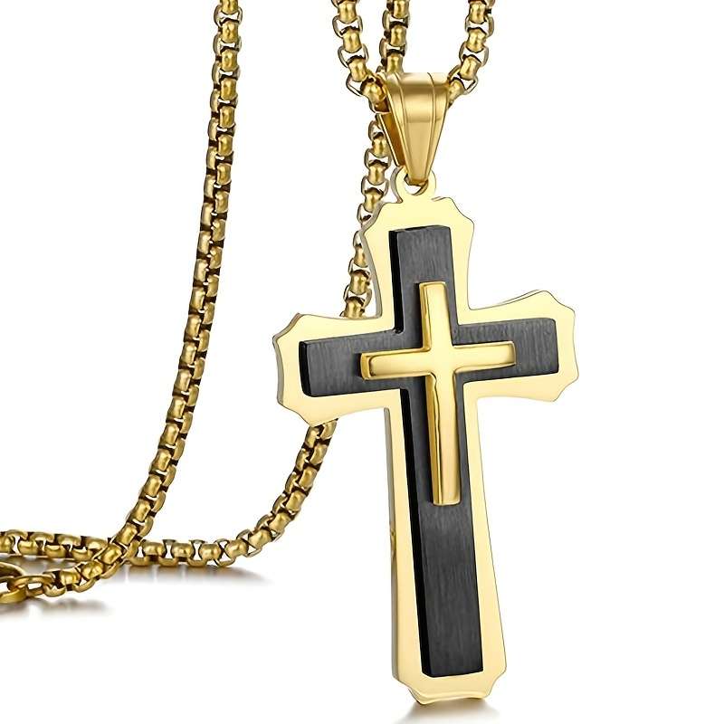1 Piece Black Jesus Theme Pendant