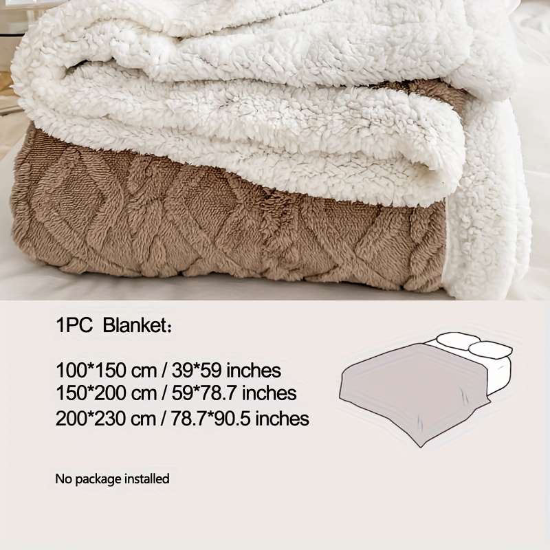 1ps Blanket Color Grey size twin 100cmx150cm